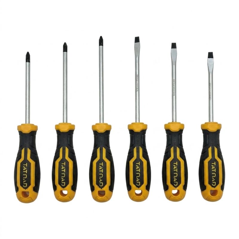 پیچ گوشتی چهارسو دوسو تاتند مدل 6pcs مجموعه 6 عددی